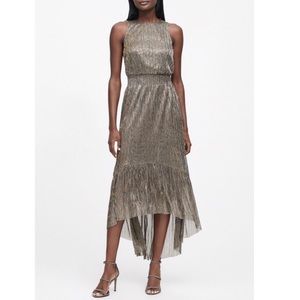 ⭐️Banana Republic Metallic High-Low Dress⭐️